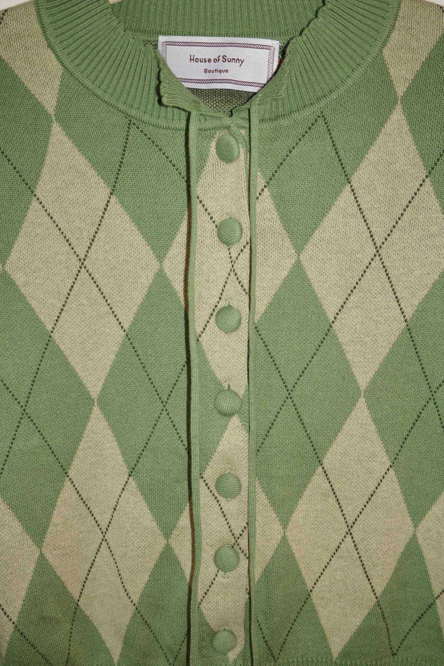 House of Sunny - Argyle Lounge Cardigan