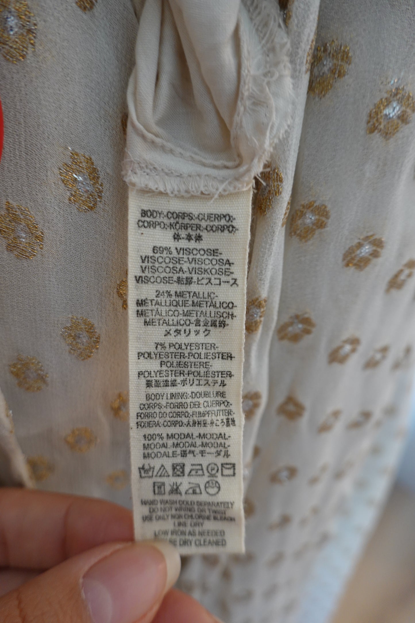 Non Signe - Cream & Gold Dress