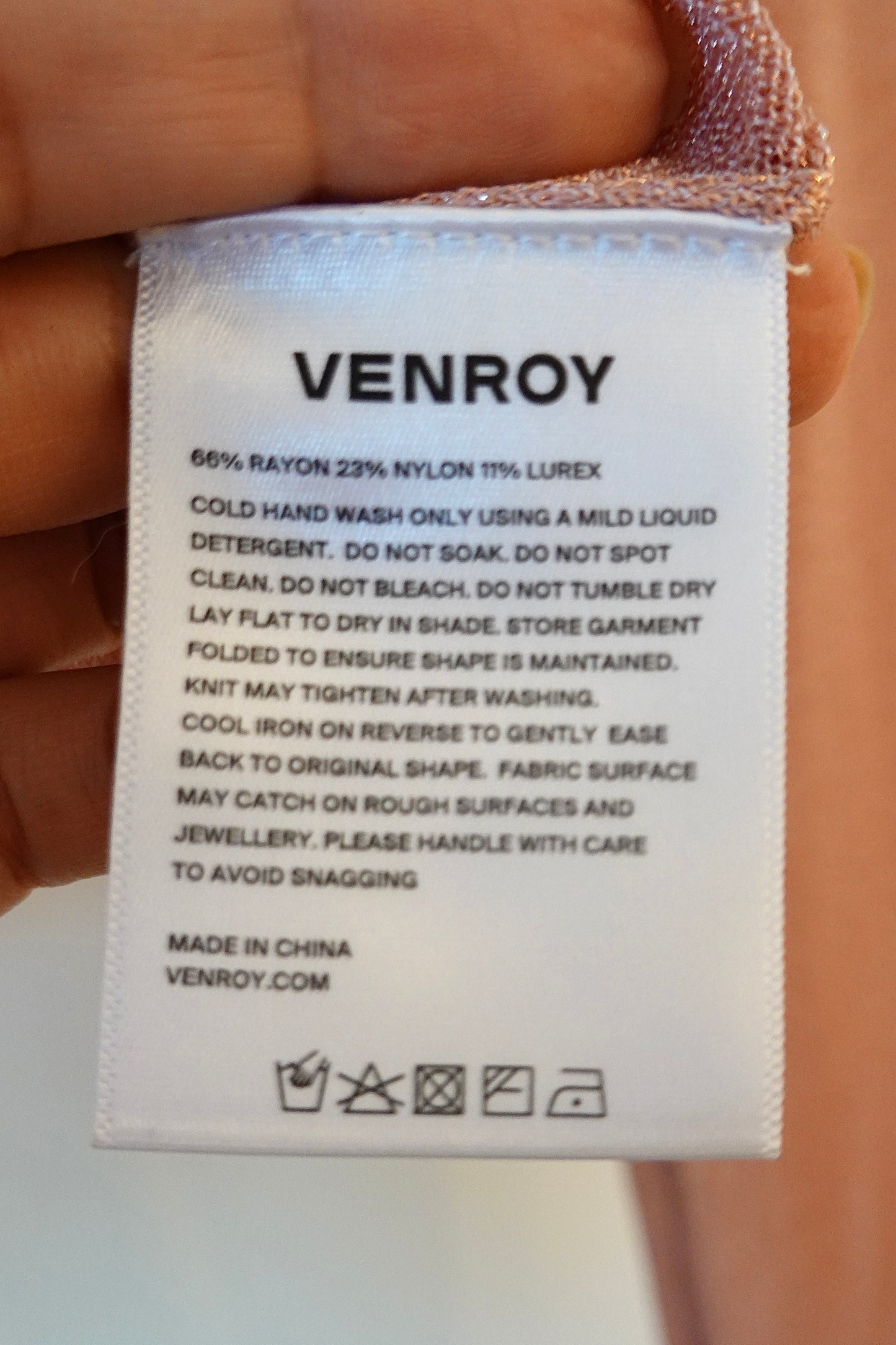 Venroy Lurex Knit Set