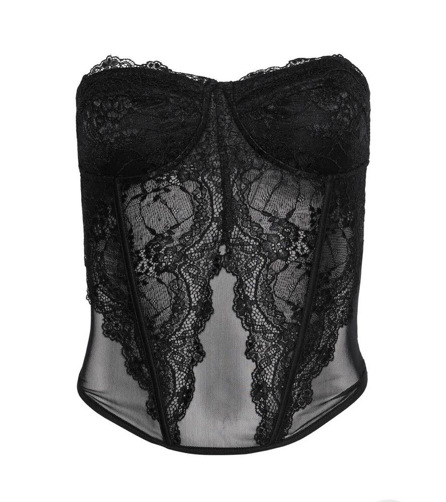 I AM GIA - Black Lace Demie Corset
