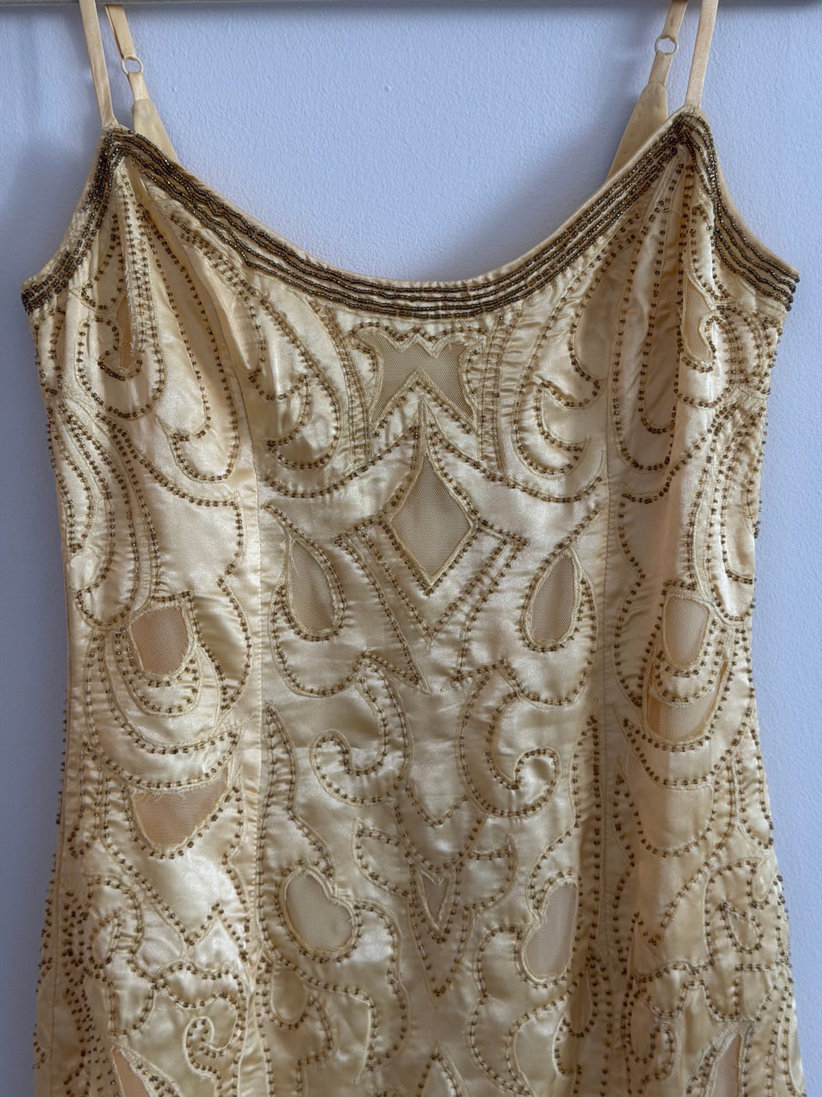 Yellow Embroidered Gown