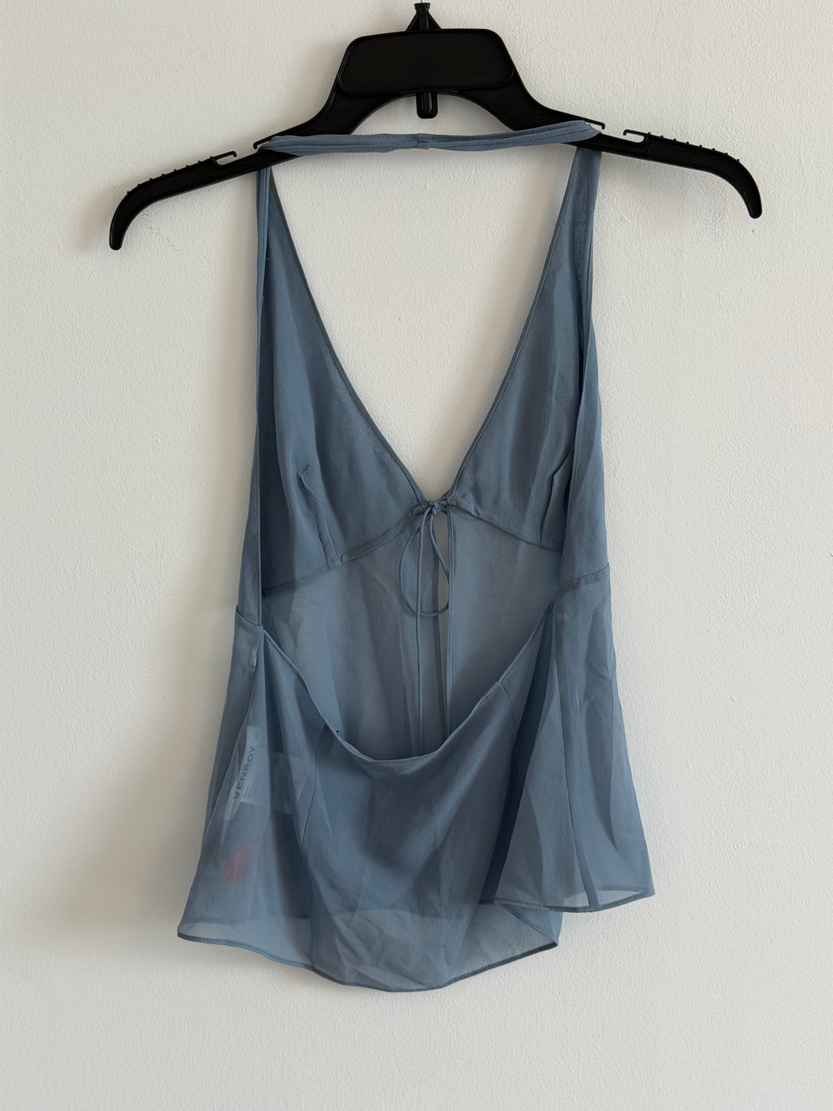 Venroy Blue Silk Top