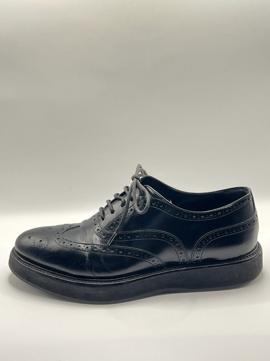 Prada Lace Up Loafers