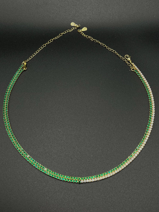 Emerald Double Necklace