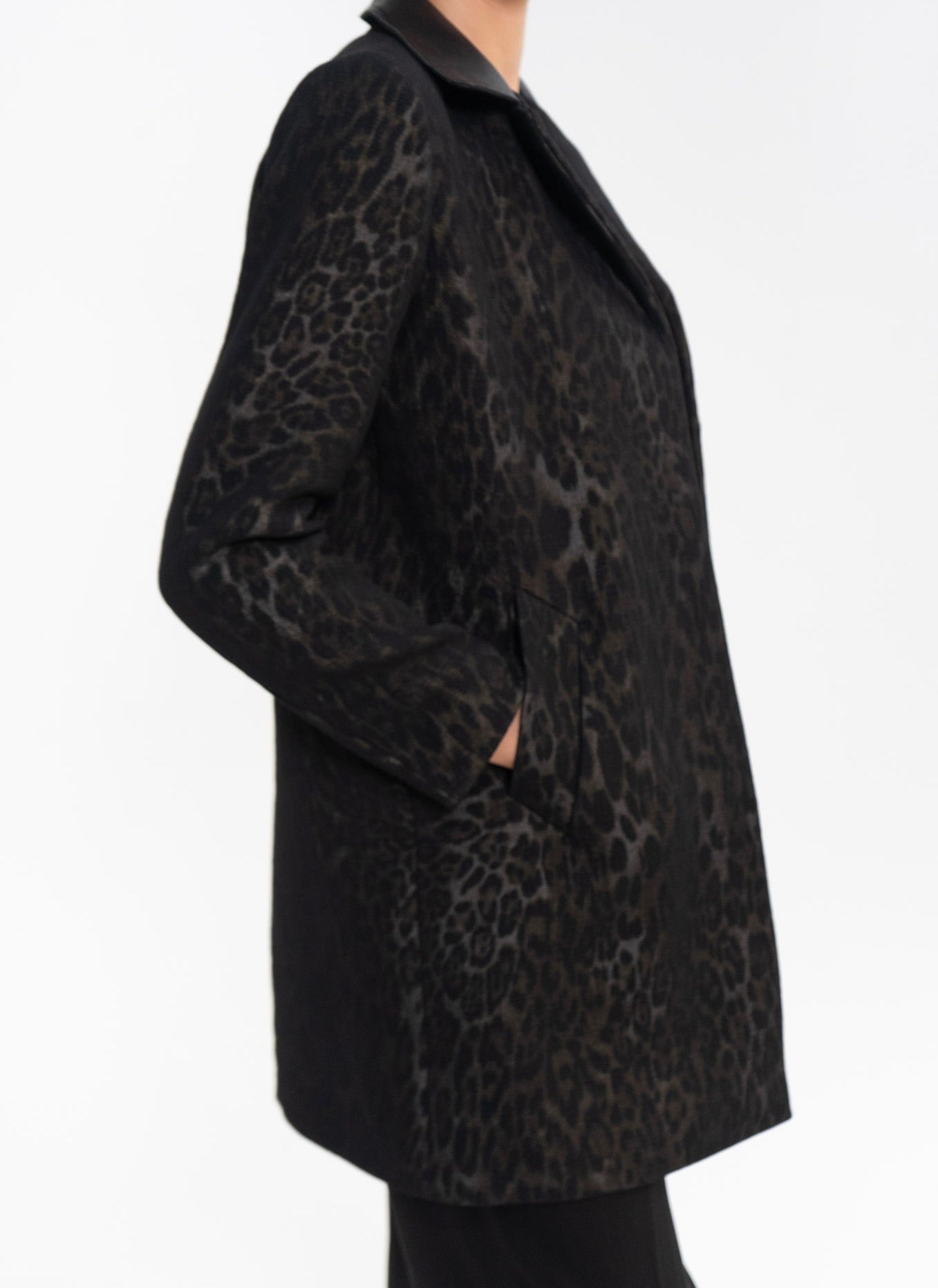 Sandro Leopard Print Coat