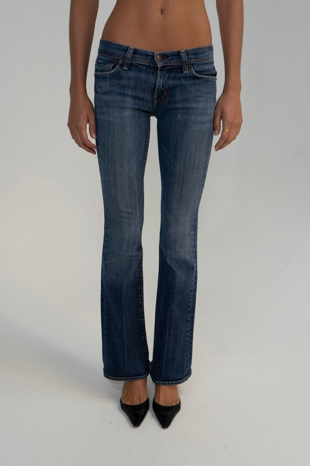 2000s Low Rise Blue Jeans