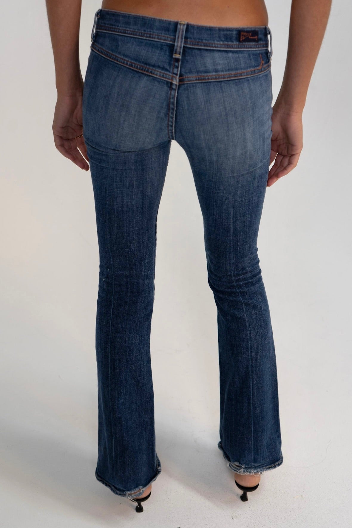 2000s Low Rise Blue Jeans
