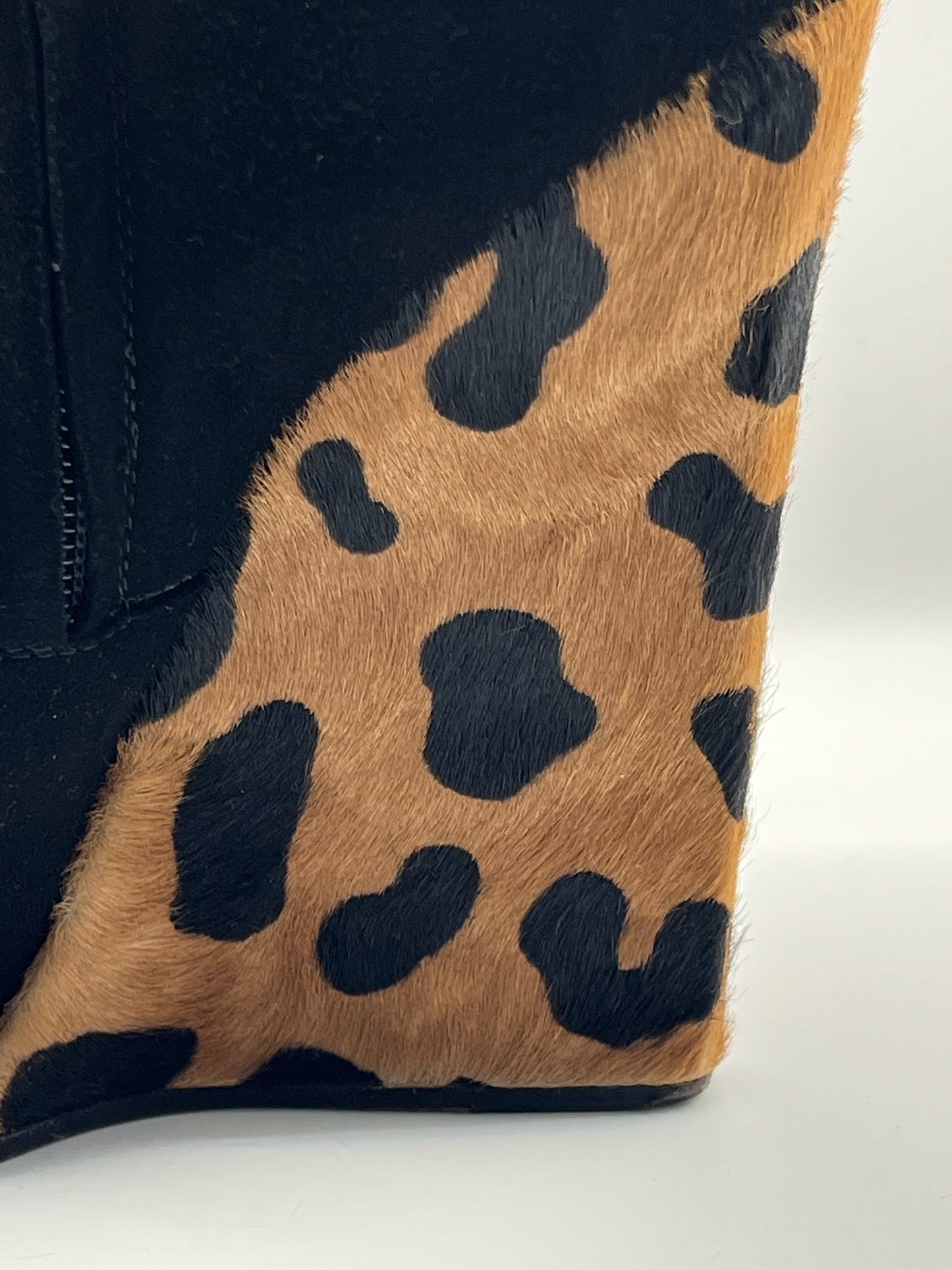 Guiseppe Zanotti Cheetah Wedge Booties