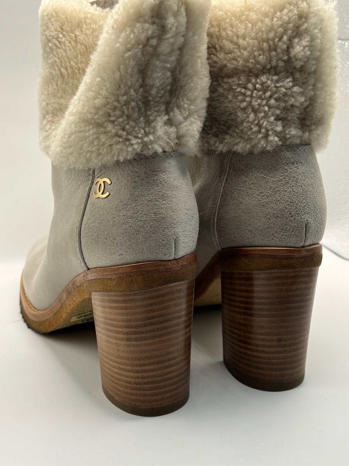 Chanel Sheepskin Boots
