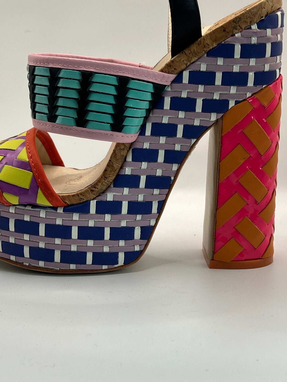 Sophia Webster - Multicolor Woven Heels