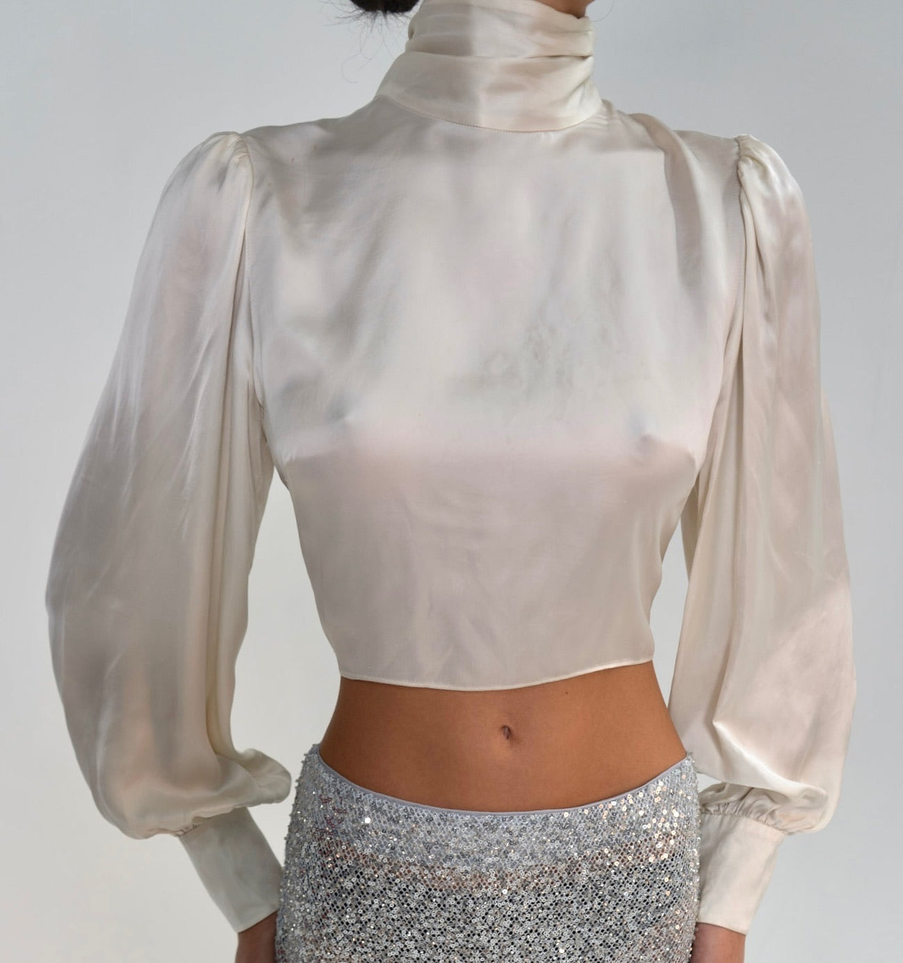 Wilfred Ivory Backless Blouse