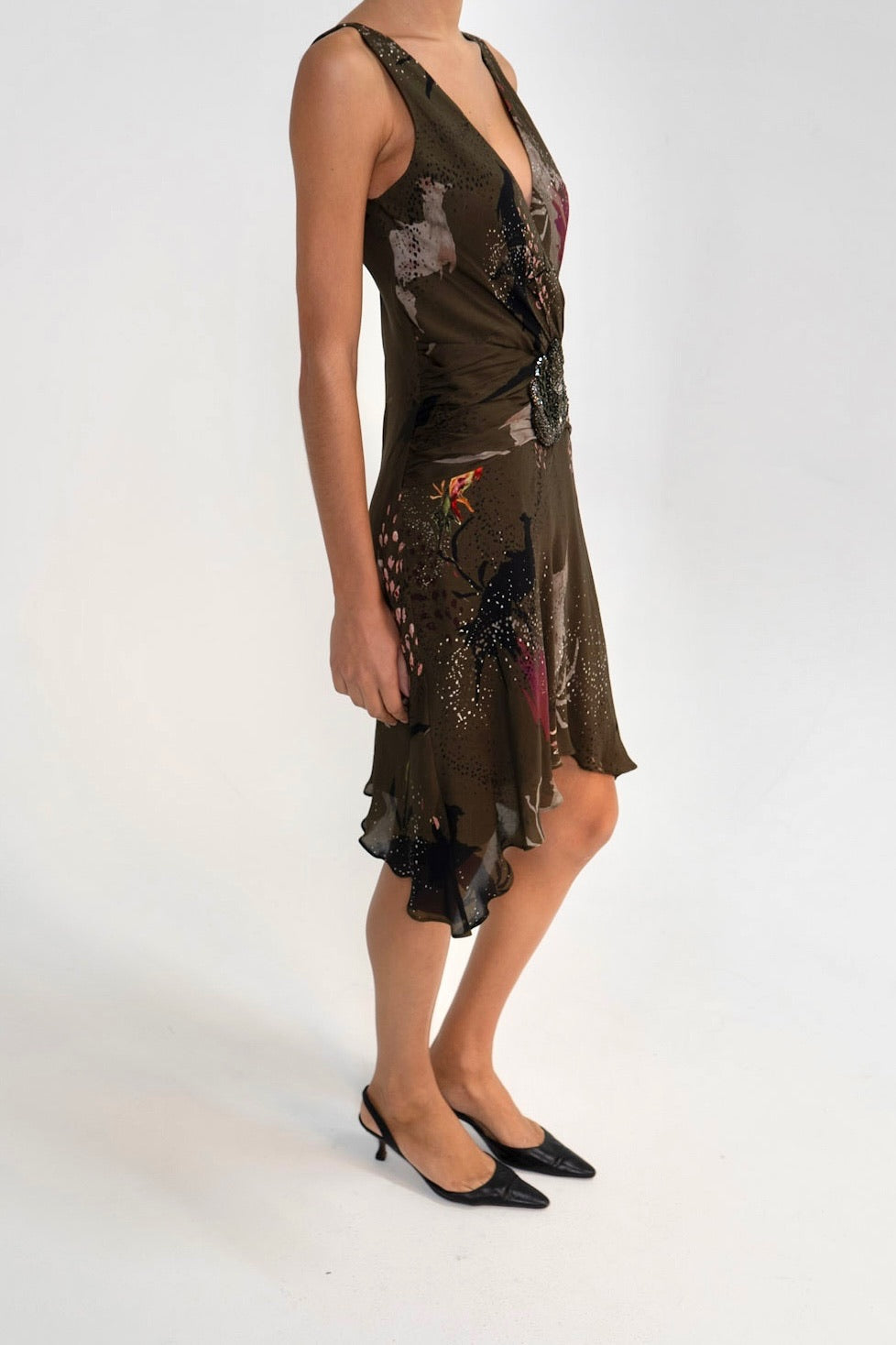 Haute Hippie Silk Printed Dress