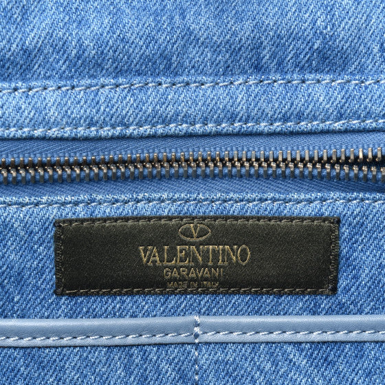 Valentino Denim Butterfly Tote