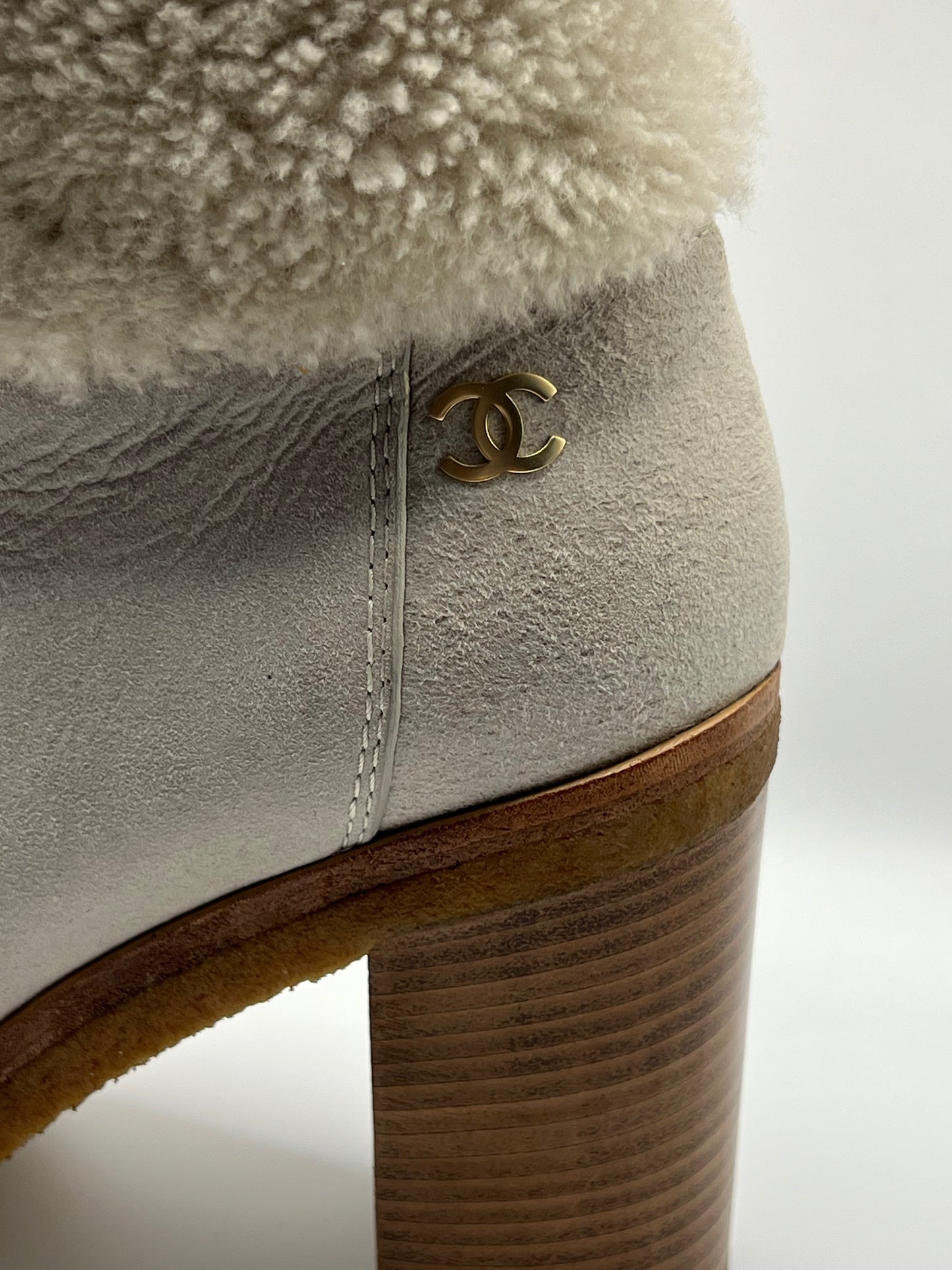 Chanel Sheepskin Boots