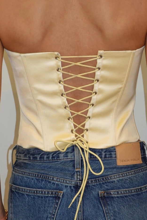 Guizio Butter Yellow Corset