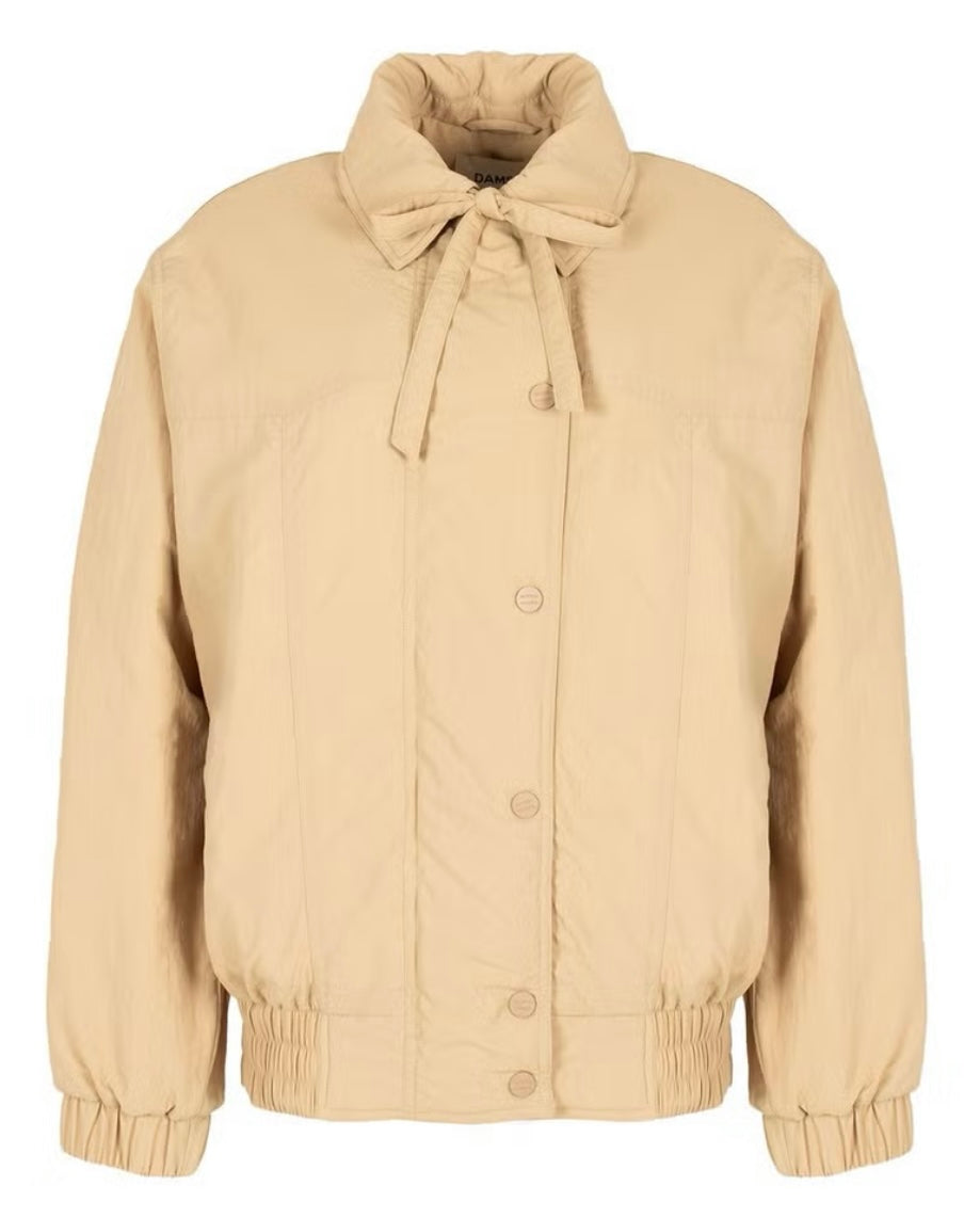 Damson Madder Pussy Bow Bomber