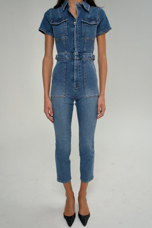 Good American Denim Jumpsuit