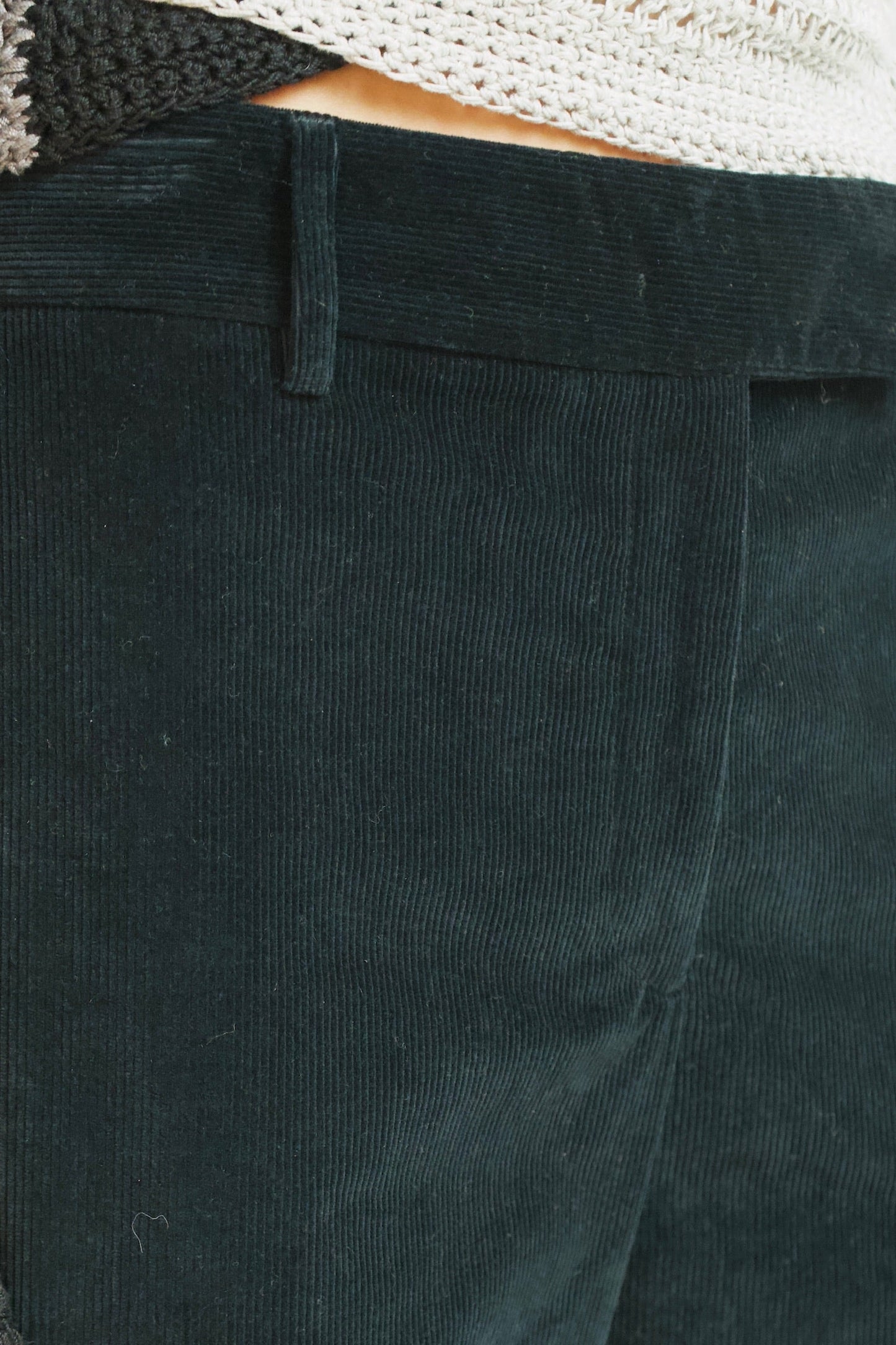 Prada Navy Corduroy Pants