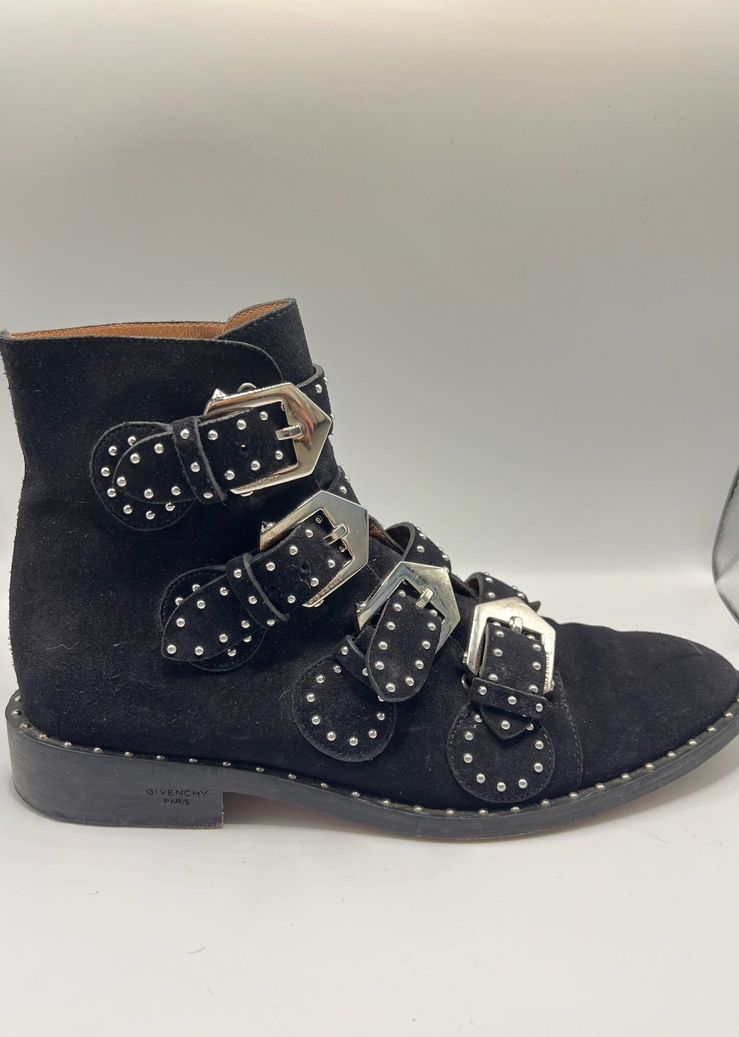 Givenchy Suede Buckle Boots