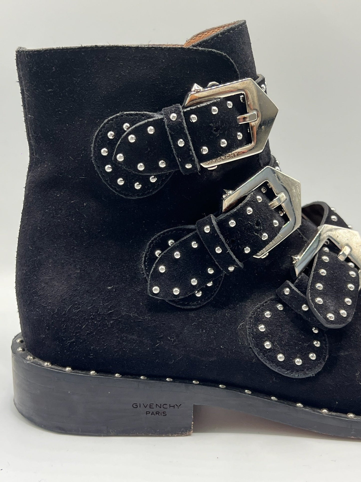 Givenchy Suede Buckle Boots