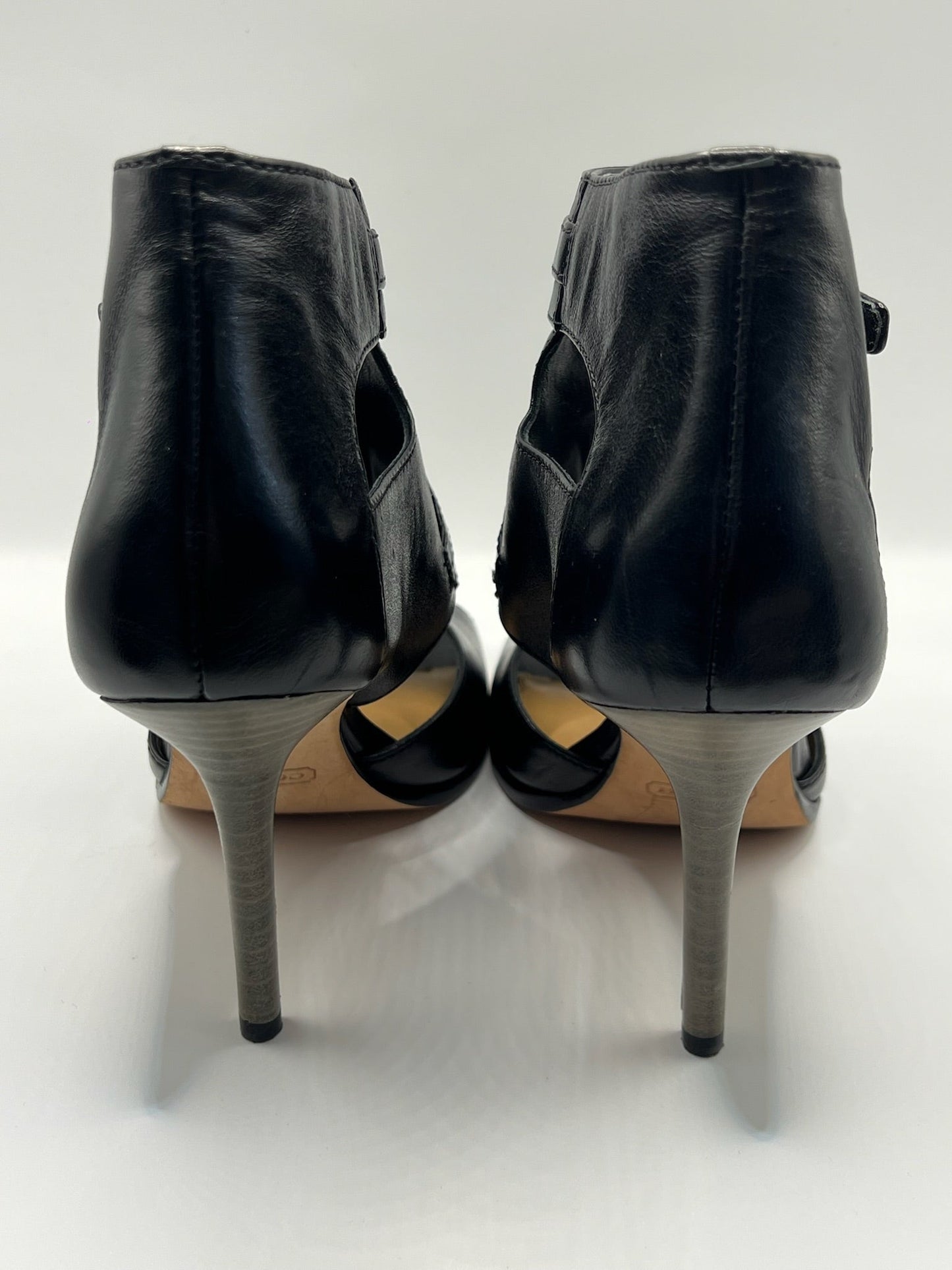 Coach Leather Buckle Heels