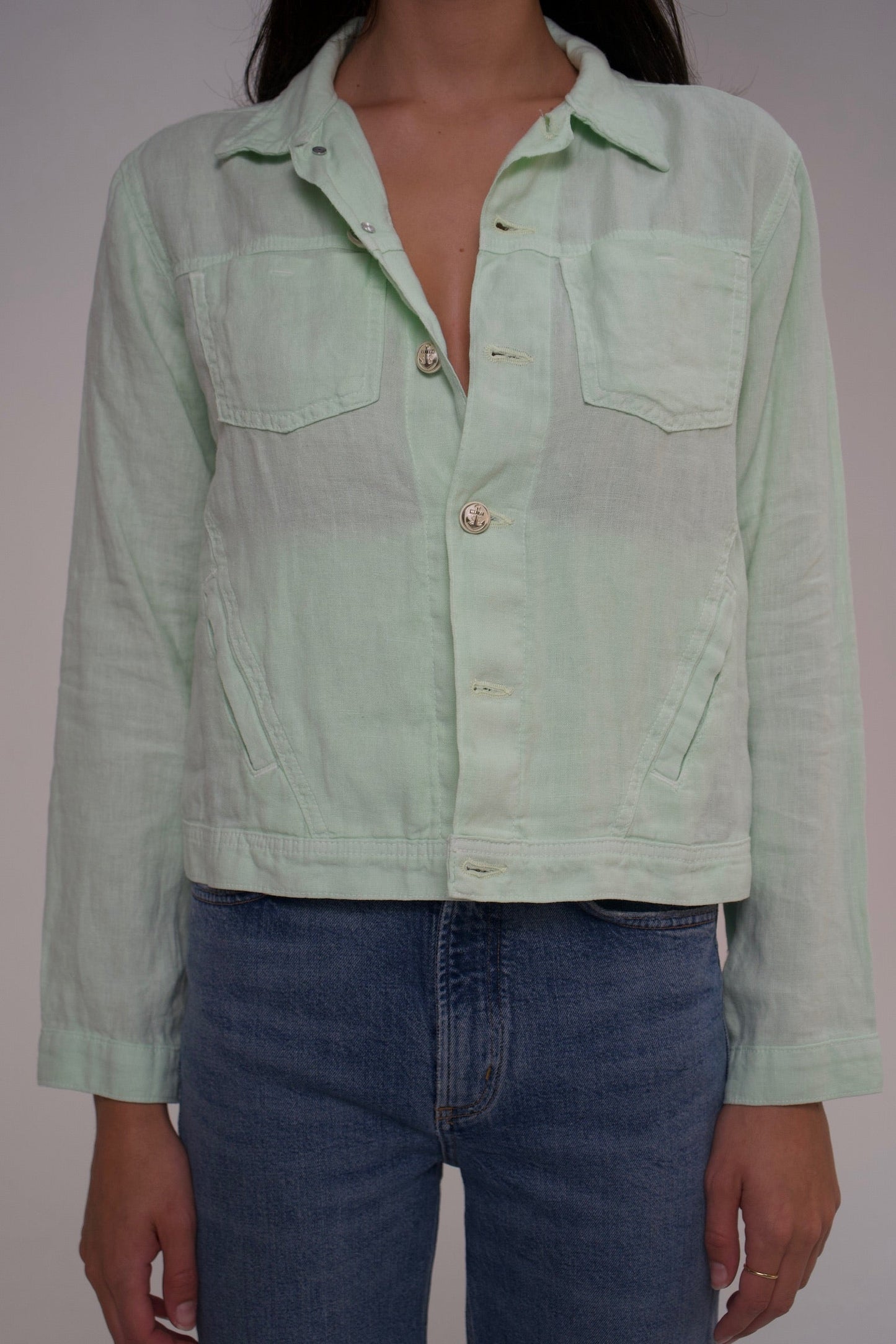 L'agence Linen Button Shirt