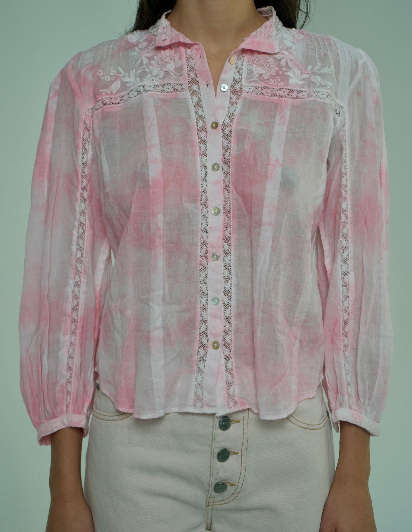 LoveShackFancy Pink  Ronda Top