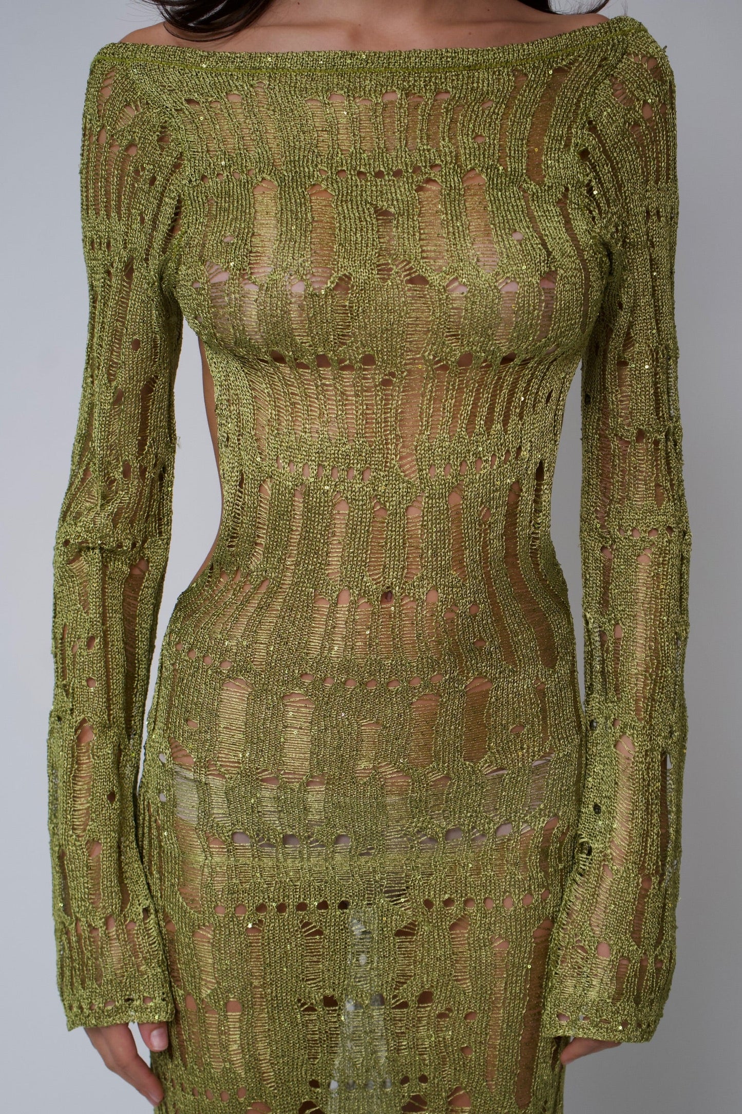 Jaded London Crotchet Maxi Dress