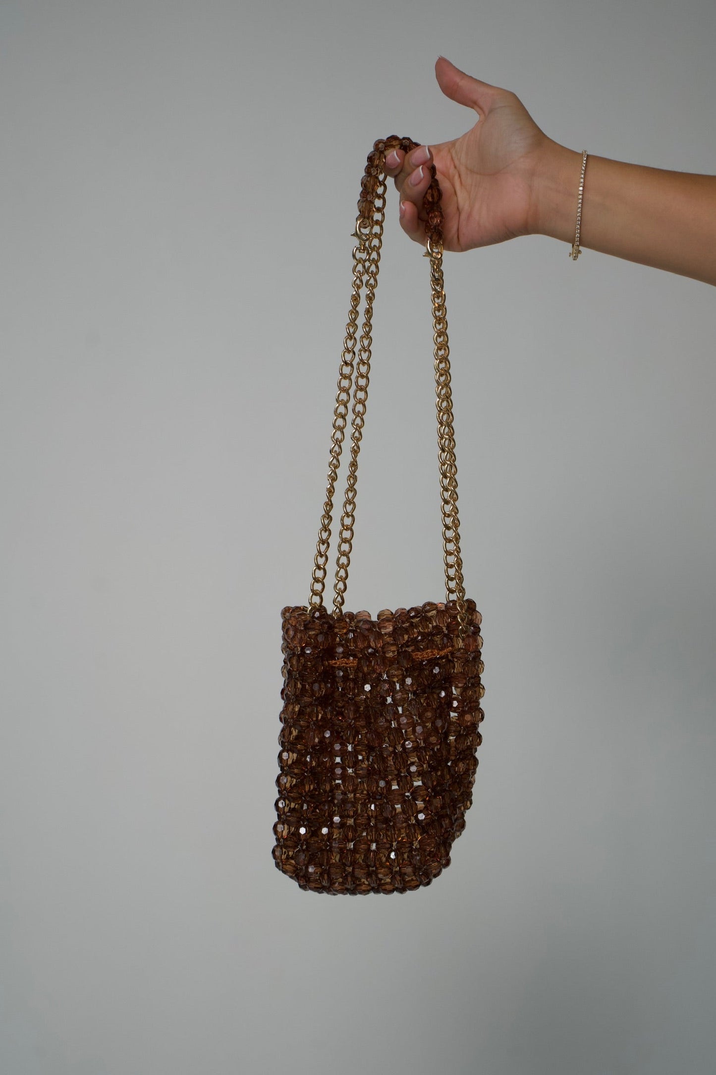 Beaded Bucket Bag