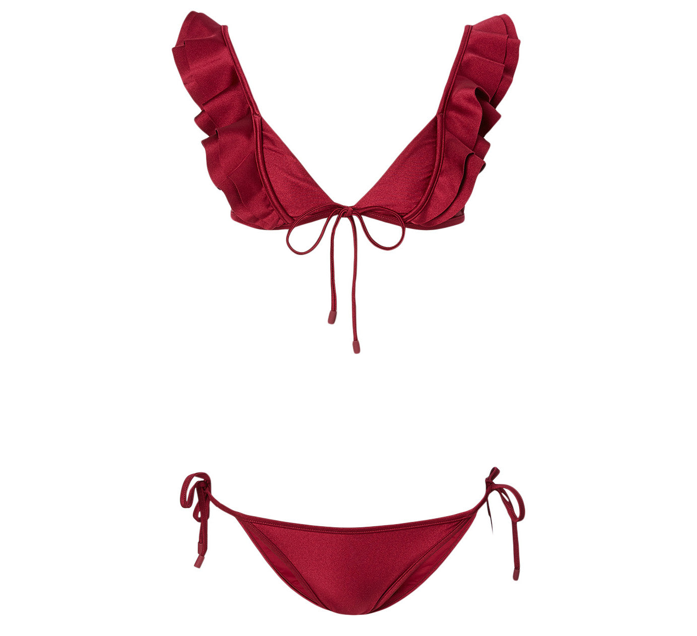 Zimmermann - Red Amari Frill Bikini