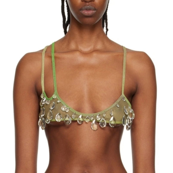GCDS - Crystal Embellished Bra Top