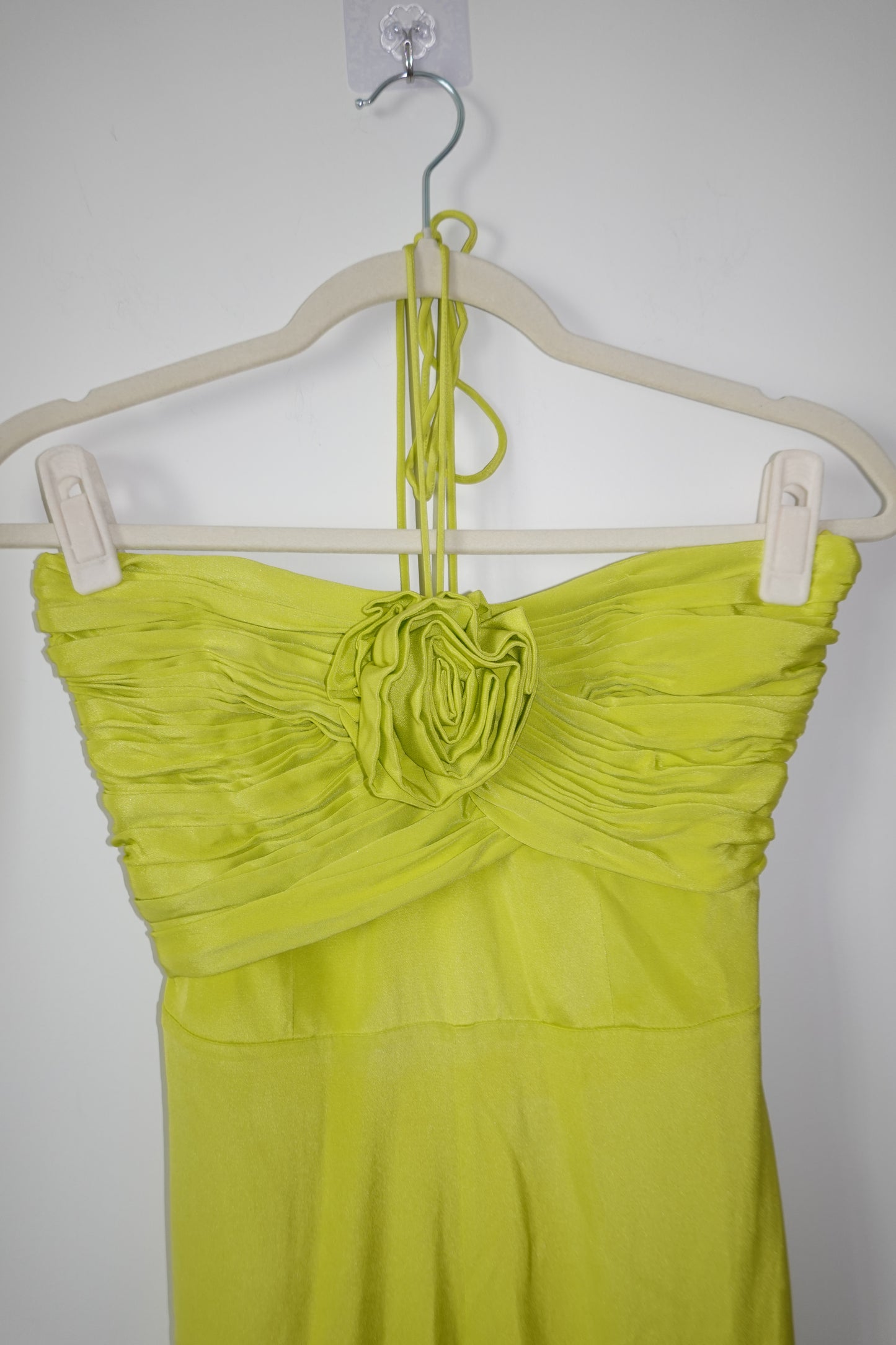 Alexis - Lime Green Jumpsuit with Floral Details