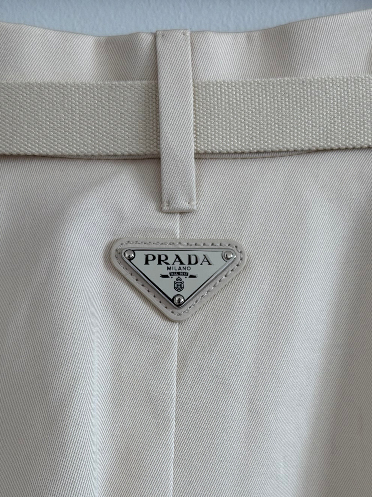 Prada Khaki Midi Skirt