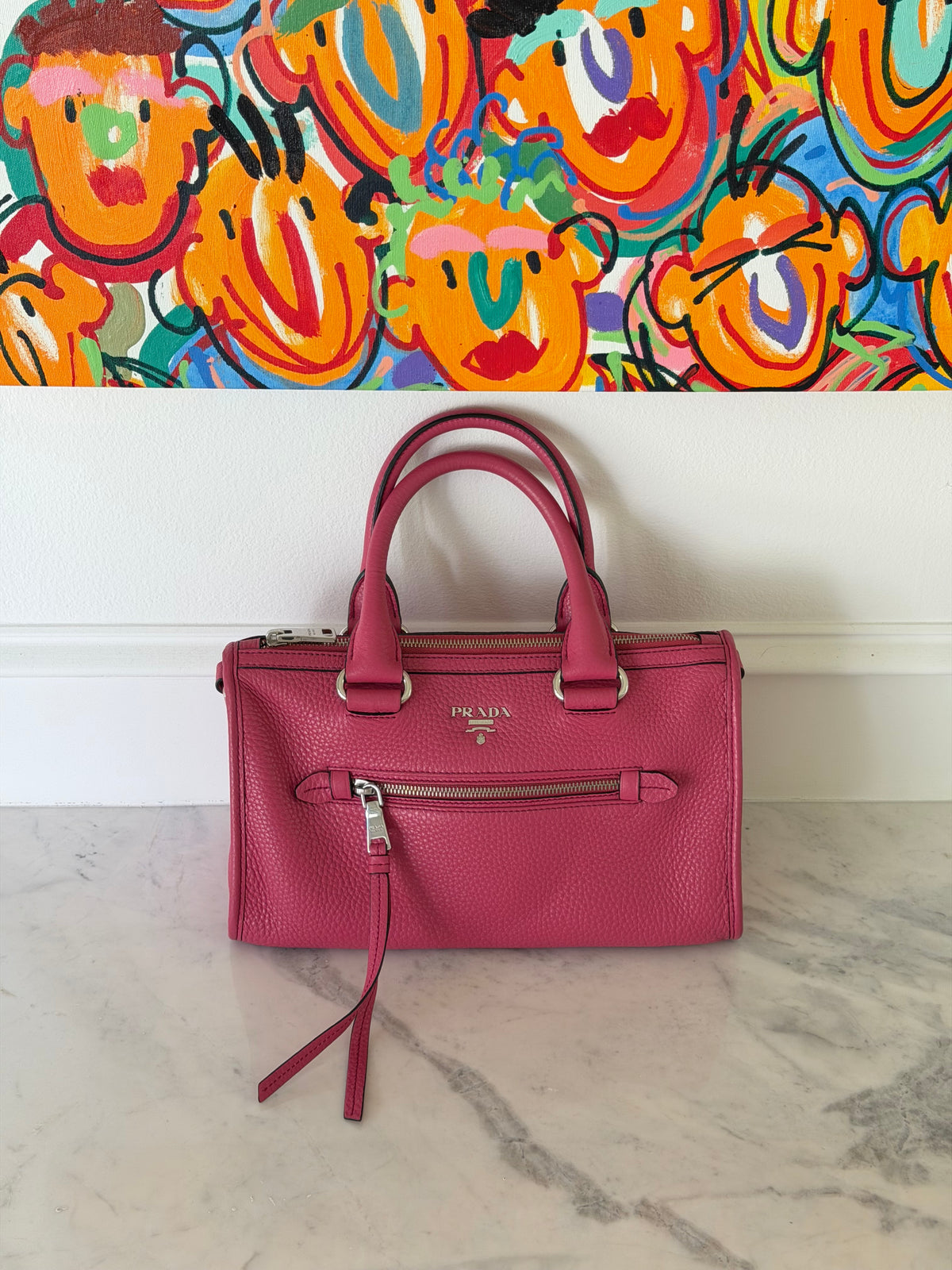 Prada - Pink Vitello Phoenix Bag