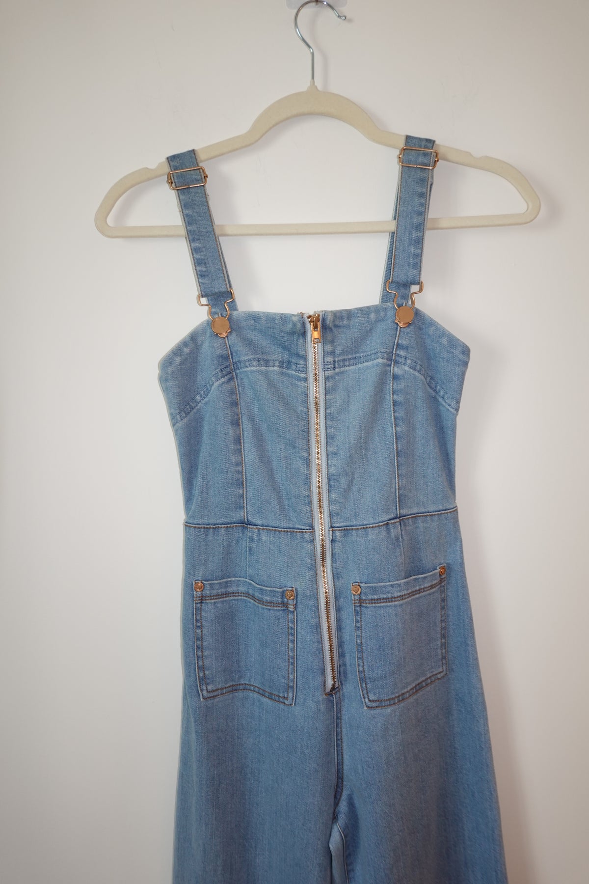 Alice McCall - Denim Bootcut Jumpsuit