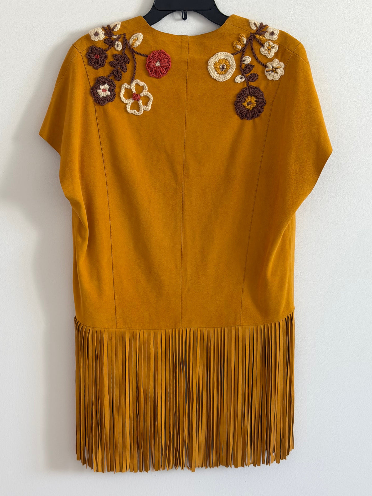 Mustard Fringe Vest