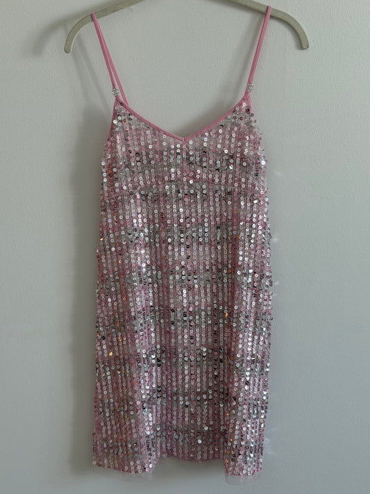 Chanel Pink Sequin Dress