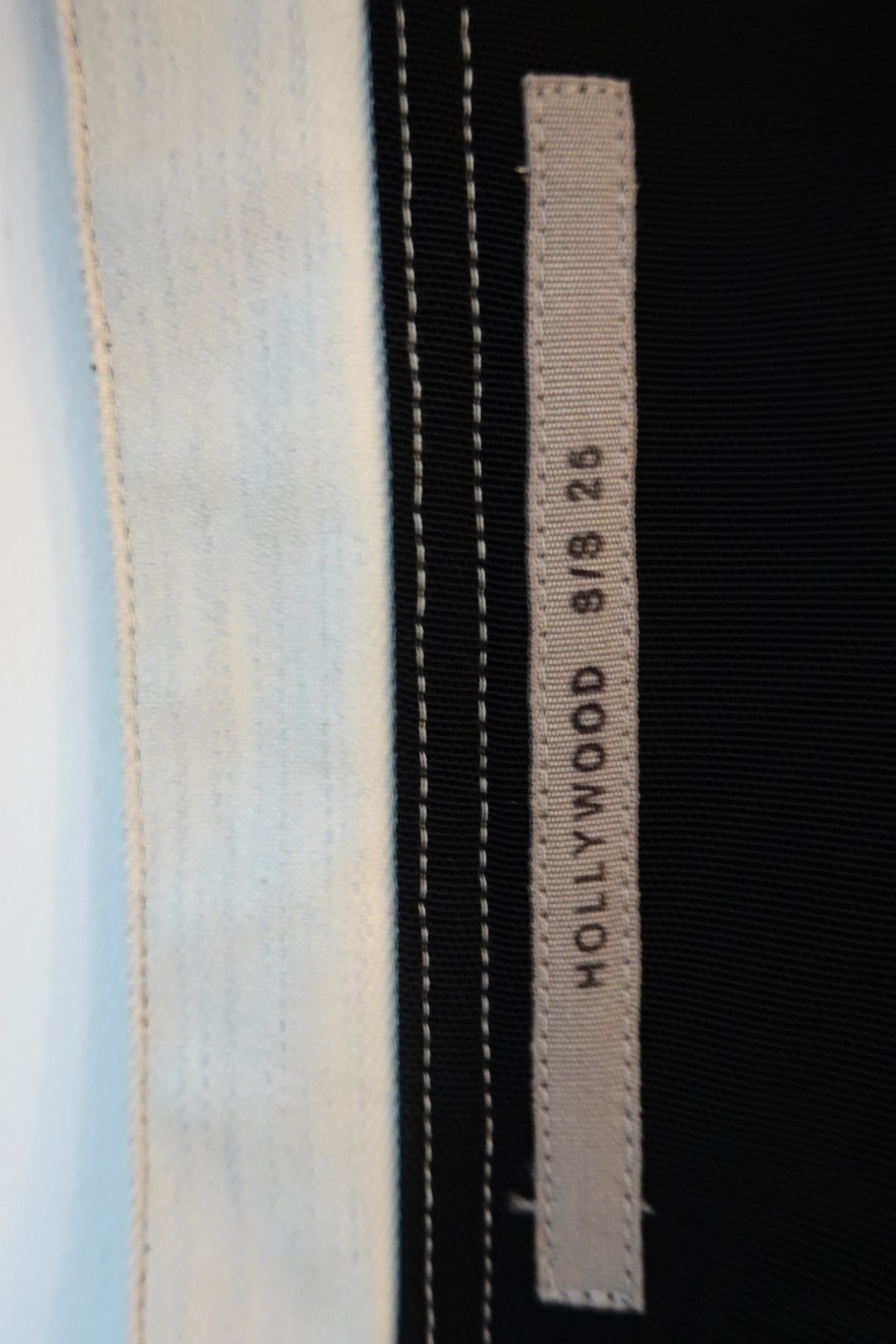 Rick Owens - White Denim Glaze Bustier Top