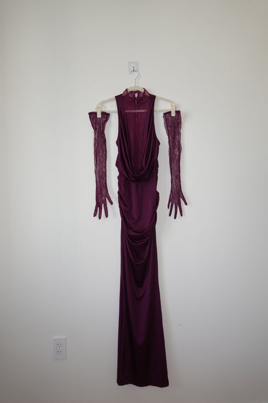 Innovare Denim - Magenta Lace Gown