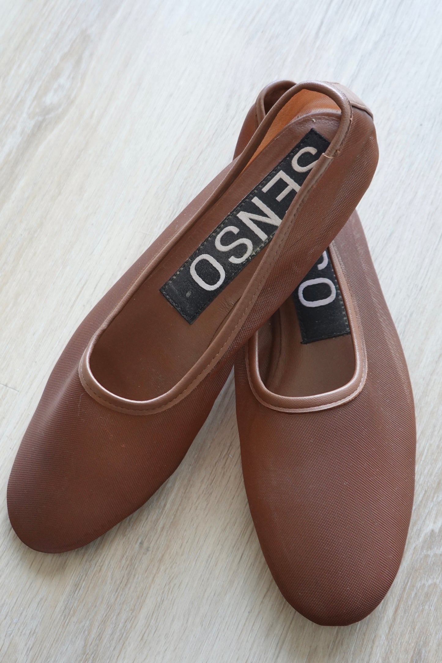 Senso - Brown Mesh Flats