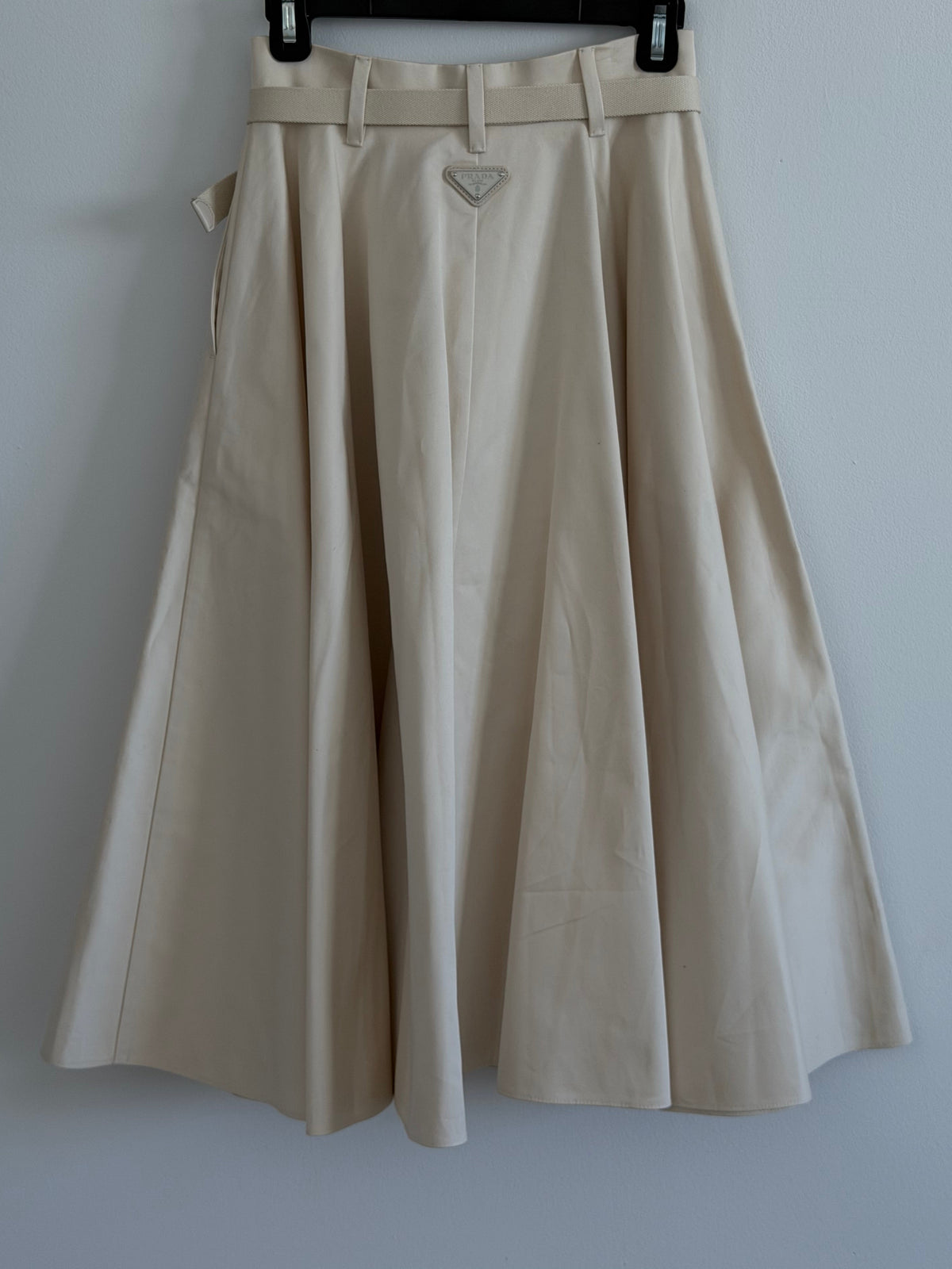 Prada Khaki Midi Skirt