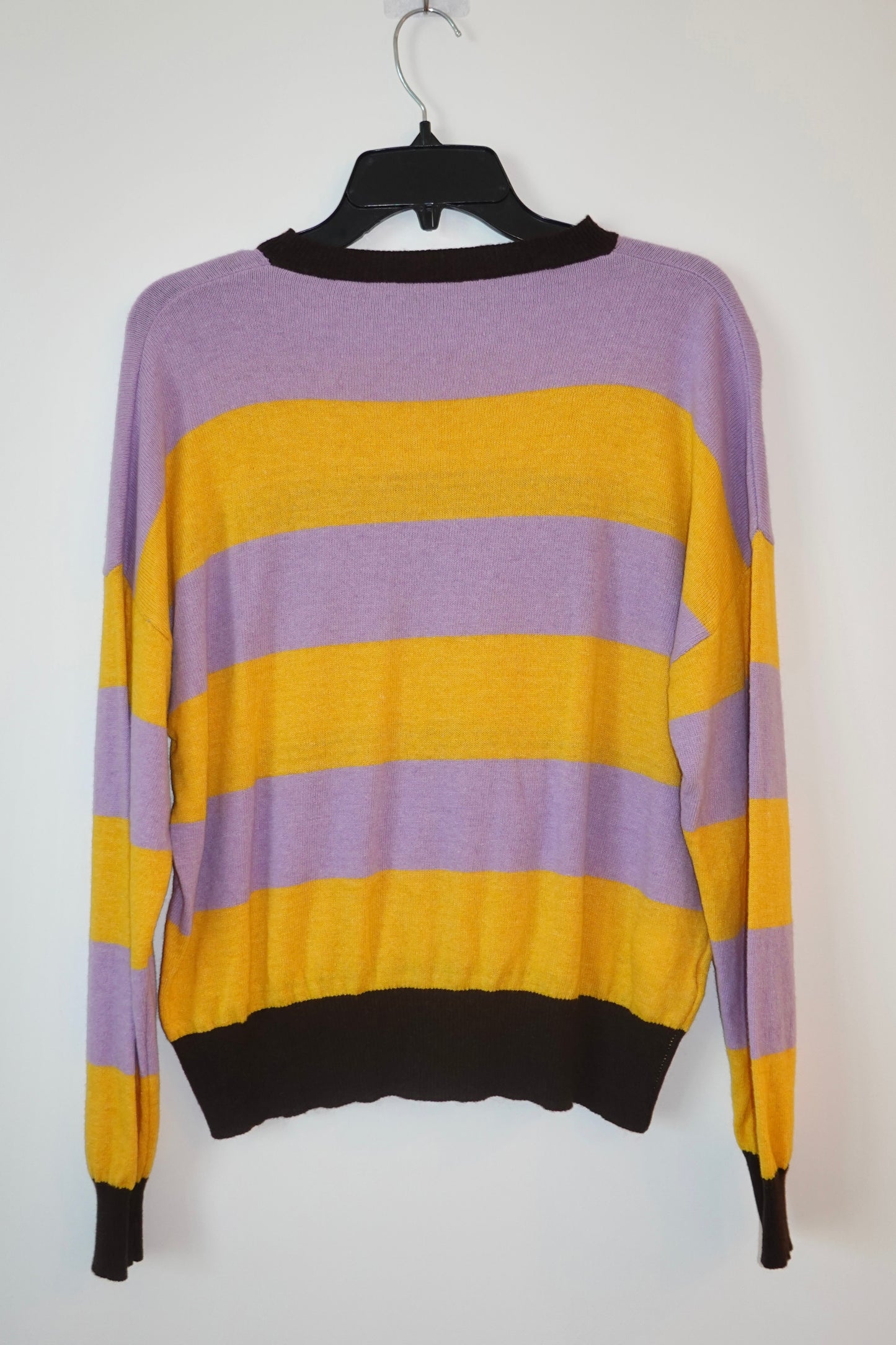 Yellow & Lilac Knit Sweater