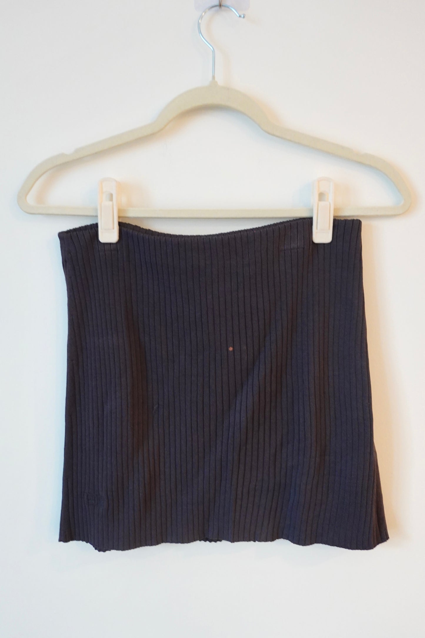 Ksubi - Gray Ribbed Mini Skirt