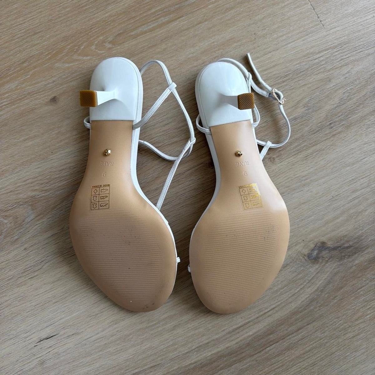 Raye - White Sandal Heels