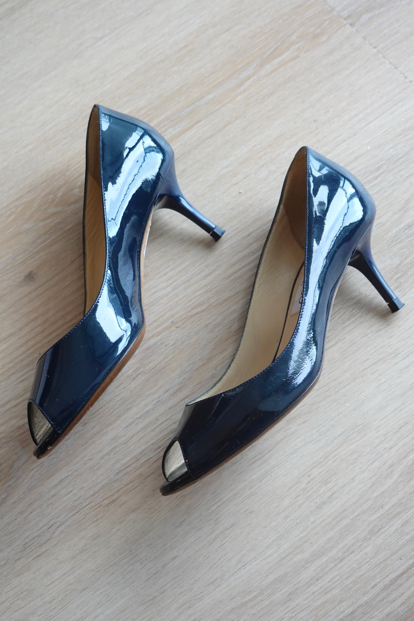 Jimmy Choo - Navy Kitten Heels