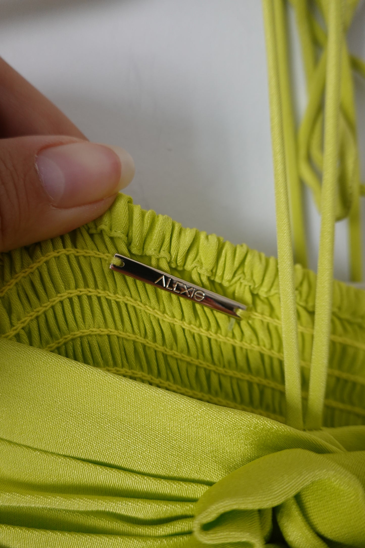 Alexis - Lime Green Jumpsuit with Floral Details