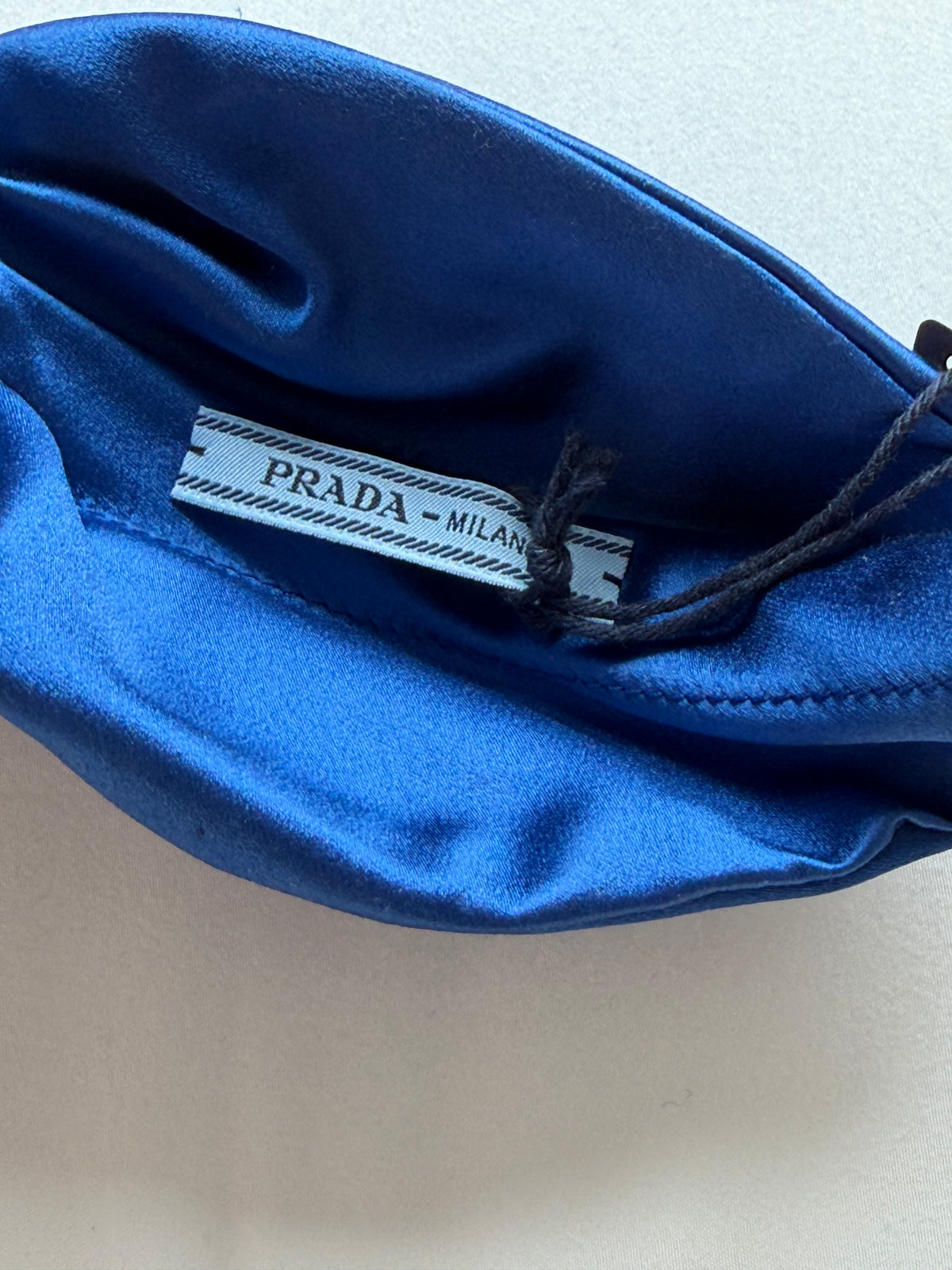 Prada - Blue Satin Headband