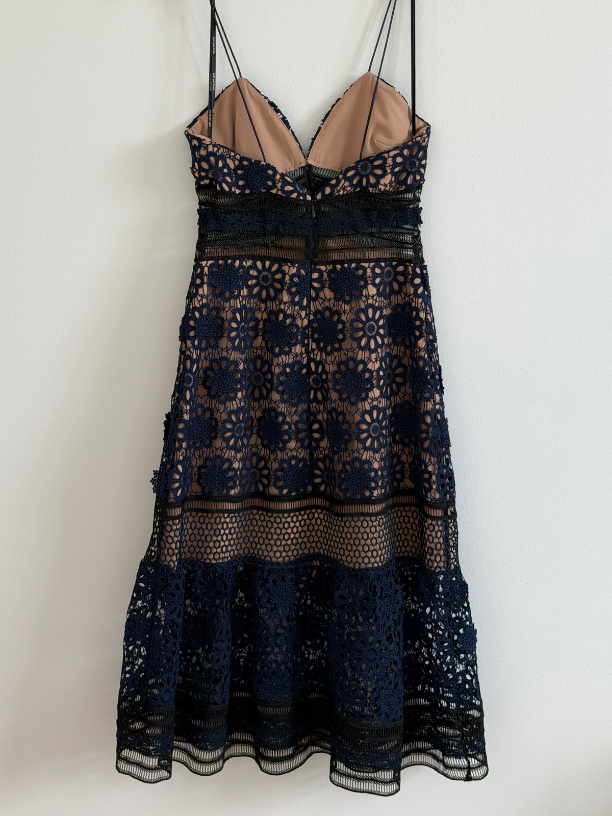 Self-Portrait Navy Lace Dress
