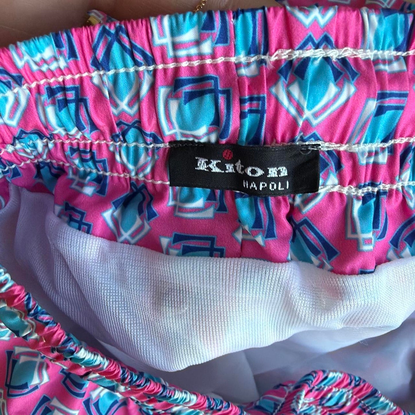 Kiton - Pink & Blue Swim Trunks