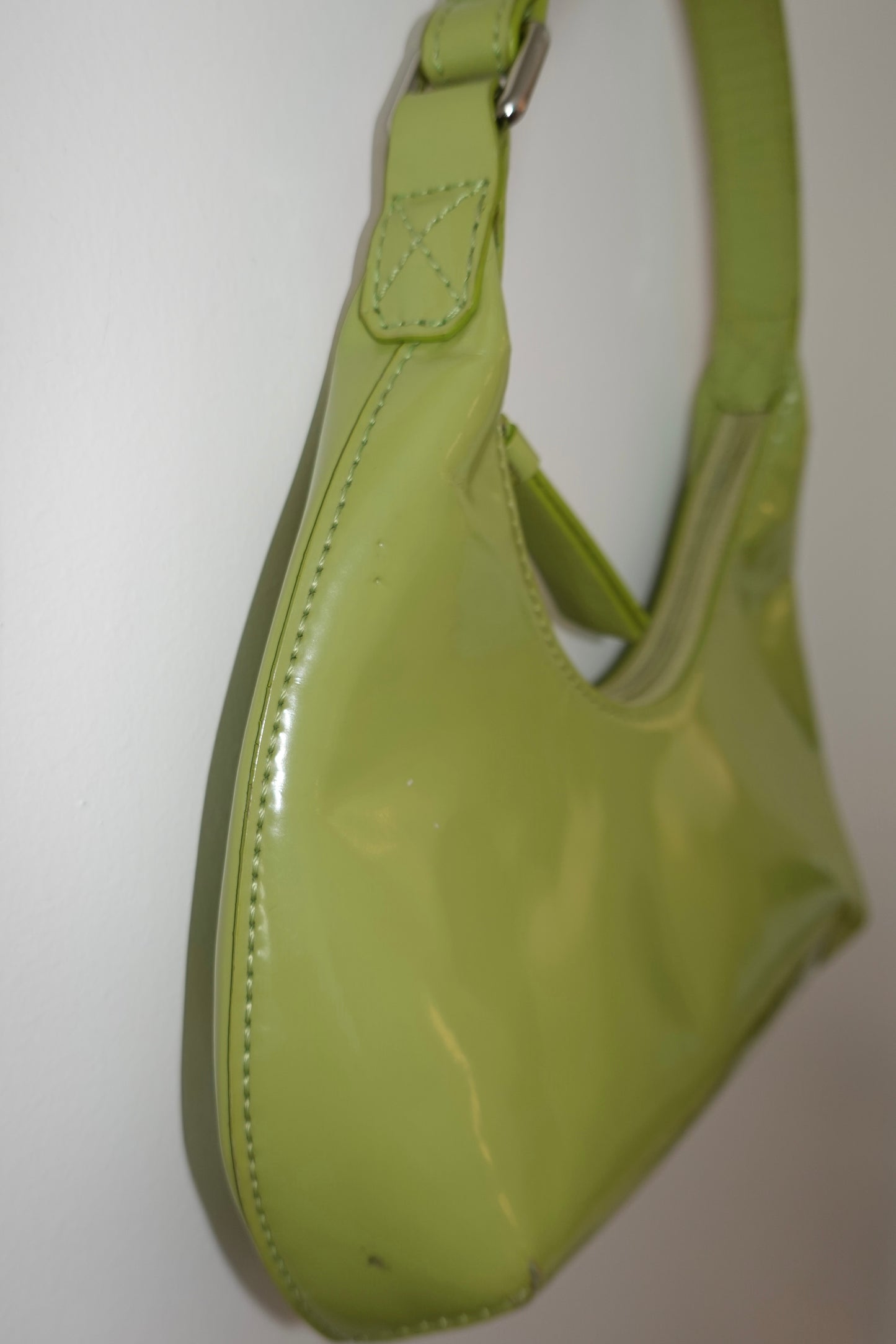 By Far - Patent Leather Green Purse